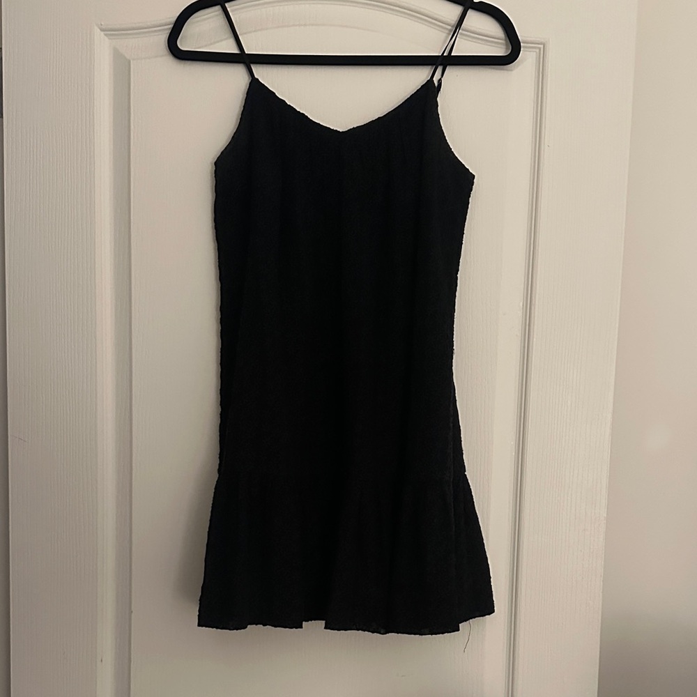 Classic Black Spaghetti-Strap Dress